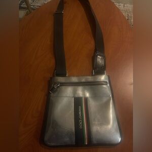 Dolce & Gabbana Metallic Silver Messenger Bag